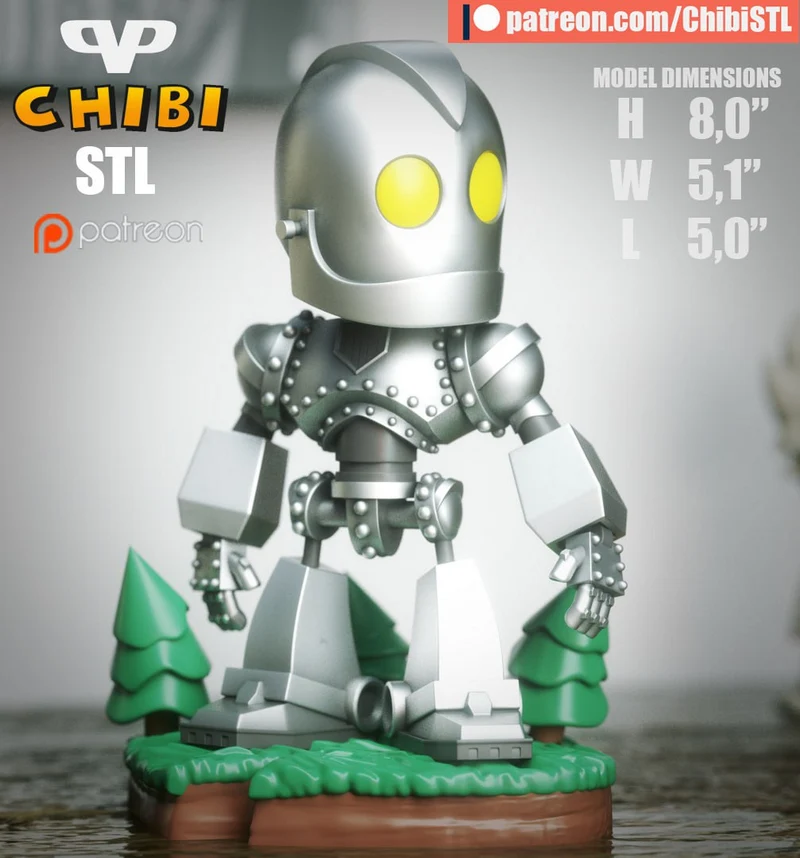 Iron Giant Chibi — The Iron Giant 3D model
