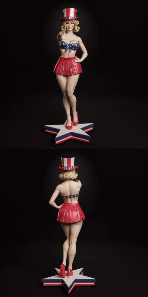 All American Bombshell Abe3D by Jungles