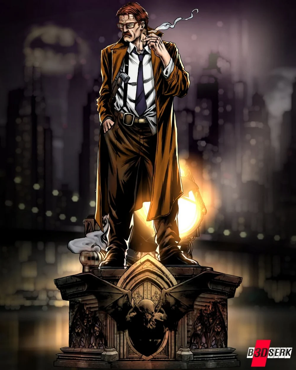 B3dserk Commissioner Gordon Sculpture