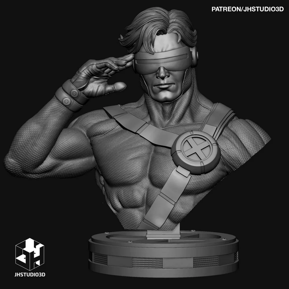 Bust Cyclope-Jhstudio3D – STL 3D Print Model | AssetsFree.com Bust Cyclope Jhstudio3D
