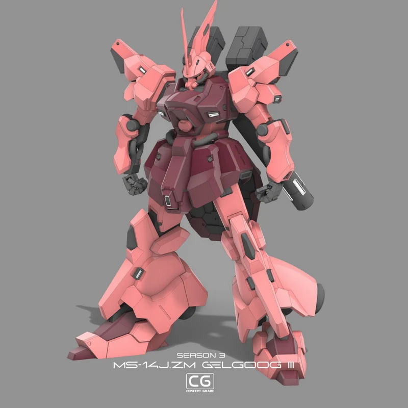 Gelgoog III — Mobile Suit Gundam 3D model