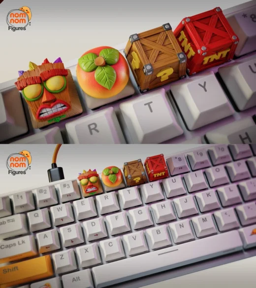 Crash Bandicoot Keycaps