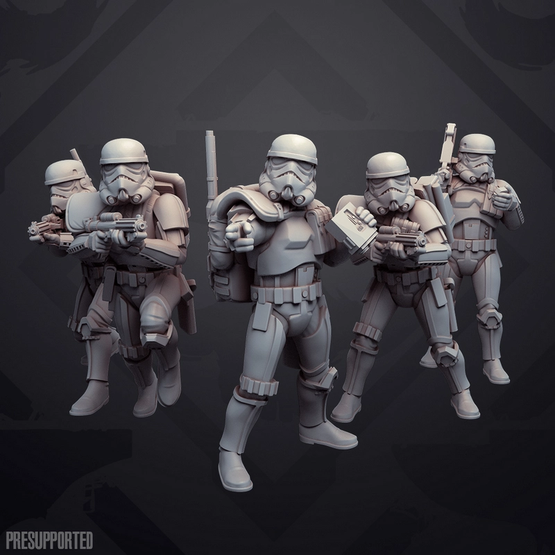 Desert Trooper Squad — Star Wars 3D model