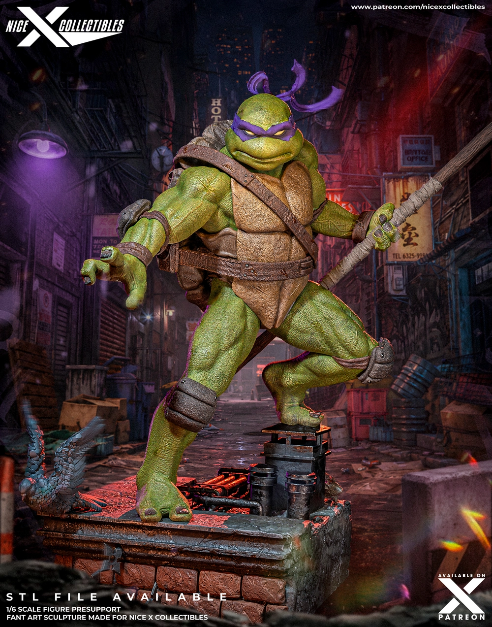 Donatello TMNT Nice X – STL 3D Print Model | AssetsFree.com Donatello TMNT Nice X