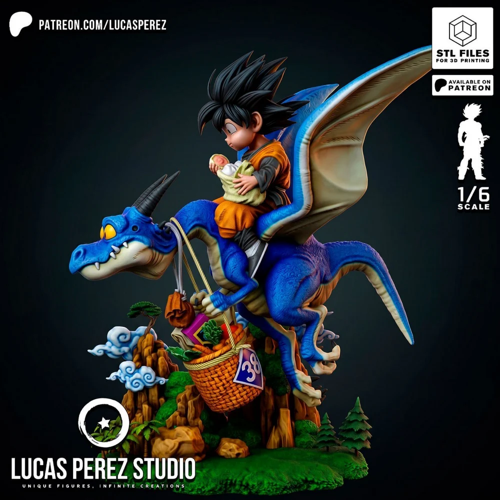 GOTEN Y DRAGON STL