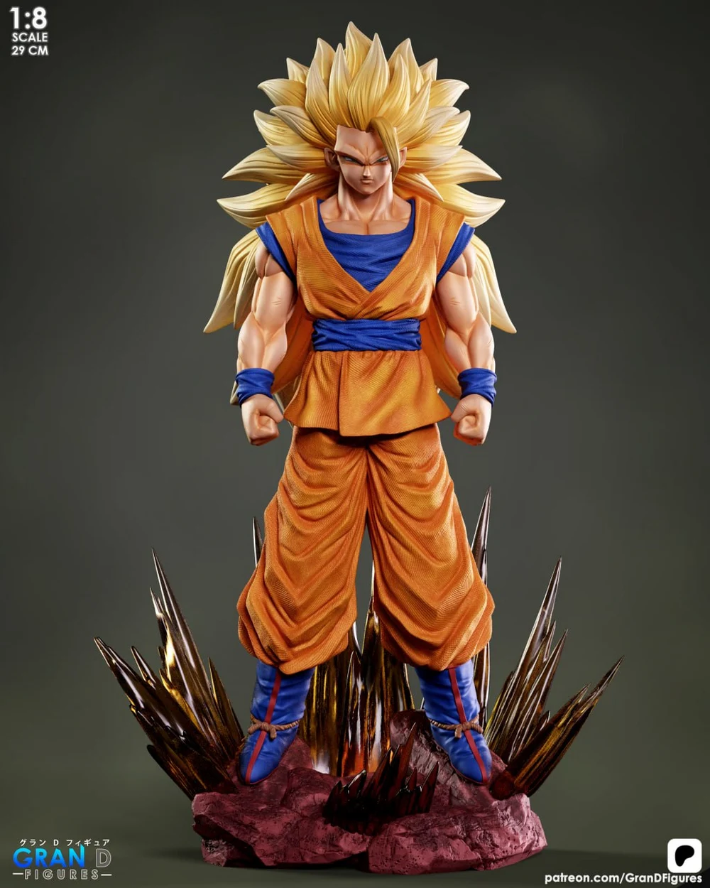 Gran D. Figures – Goku SSj3 – 3D Print Model STL