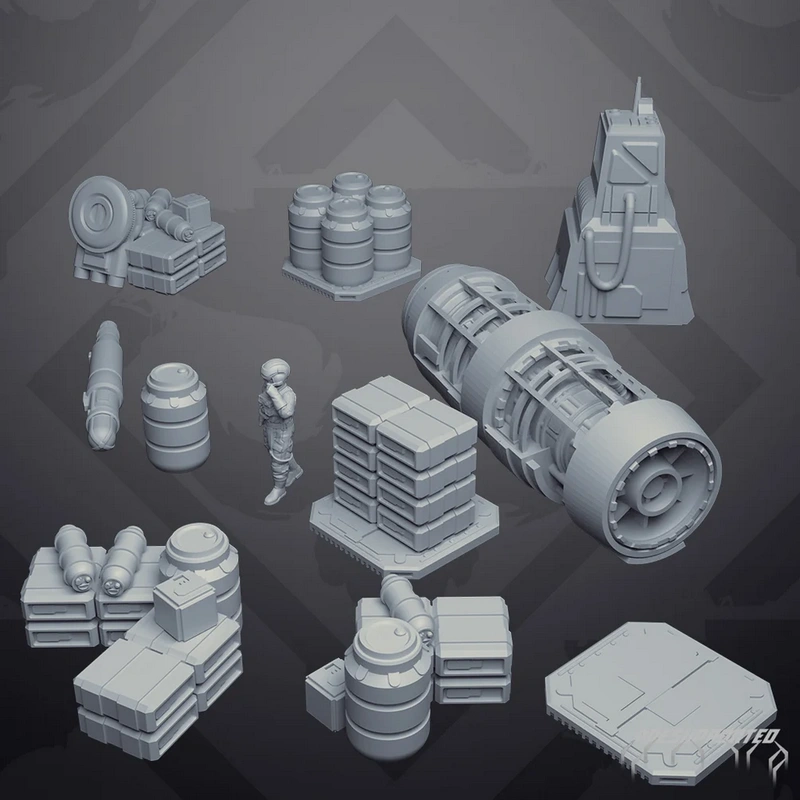 Hangar Terrain — Star Wars 3D model