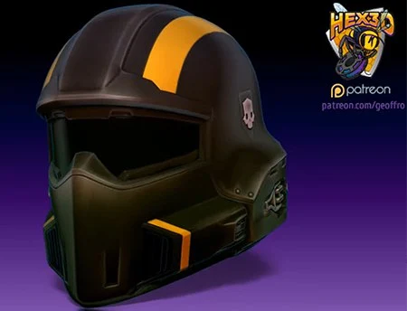 B-01 Tactical Helmet — Helldivers 2 3D model