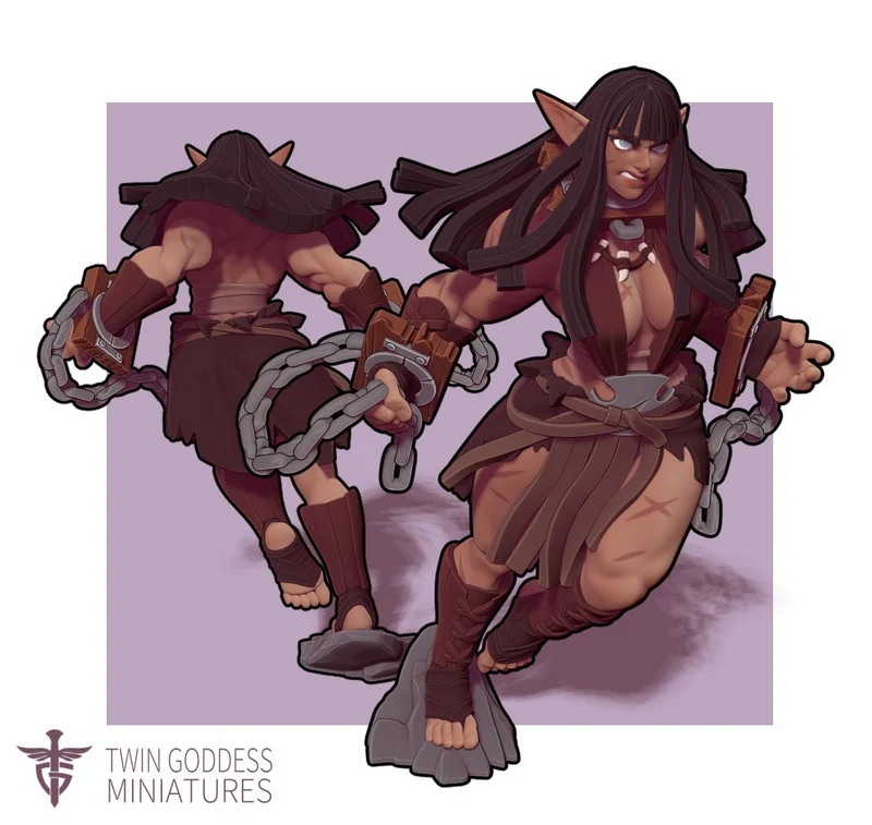 Kaelith Elf Barbarian