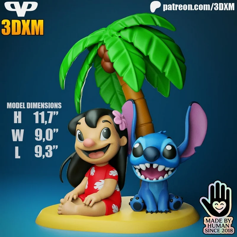 Lilo and Stitch STL 3MF
