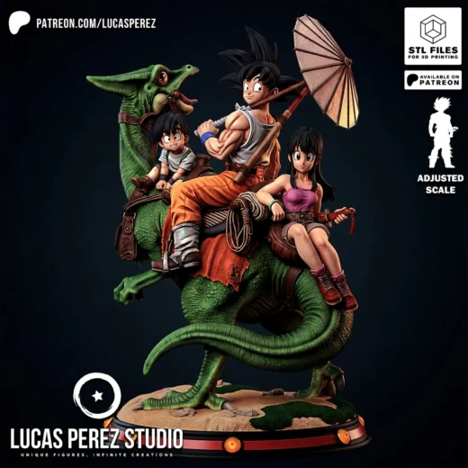Lucas perez Diorama Goku and Family Dragon ball