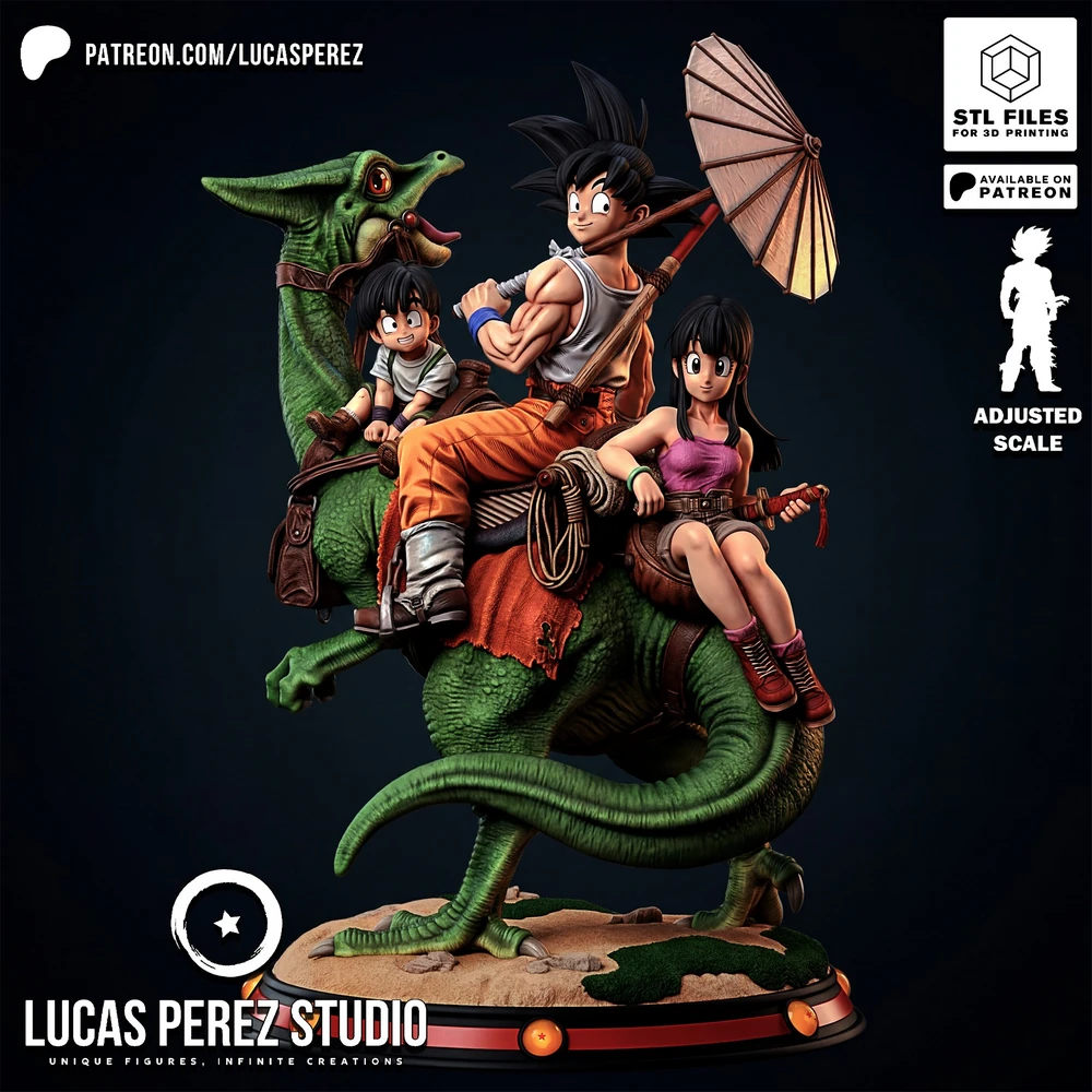 Lucas perez – Diorama Goku and Family – Dragon ball – STL 3D Print Model | AssetsFree.com Lucas perez Diorama Goku and Family Dragon ball