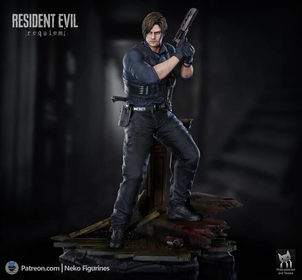 Neko Figurines Leon Kennedy (Resident Evil Requiem)