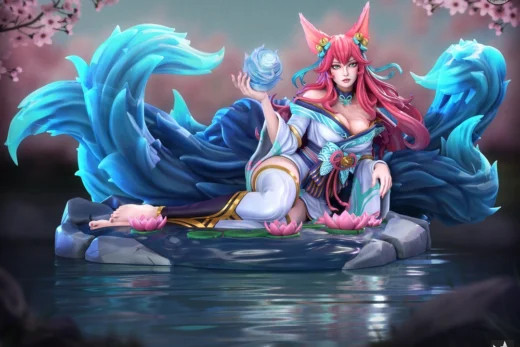 Neko FigurinesFox Spirit Lady AhriMOBA Game Figure