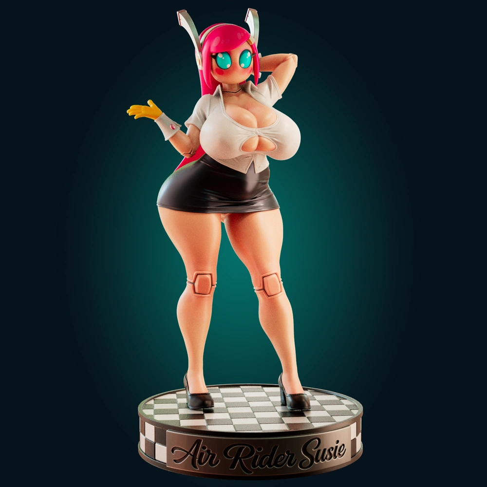 OFFICER-RHU – Kirby Air Rider – Susie – STL 3D Print Model | AssetsFree.com OFFICER RHU Kirby Air Rider Susie