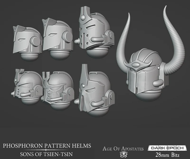 Phosphoron Pattern Helms — Warhammer 40,000 3D model