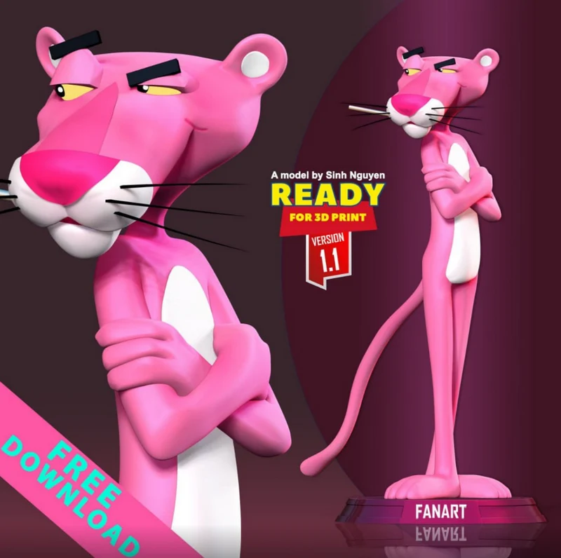 Pink Panther — The Pink Panther 3D model