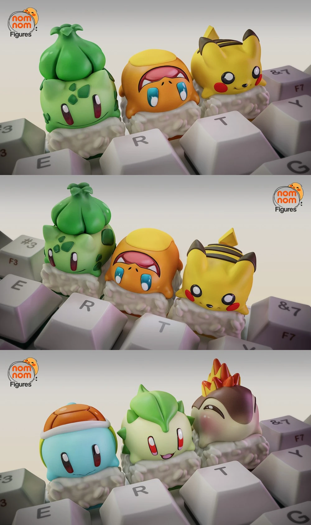 Pokemon Sushi Keycaps