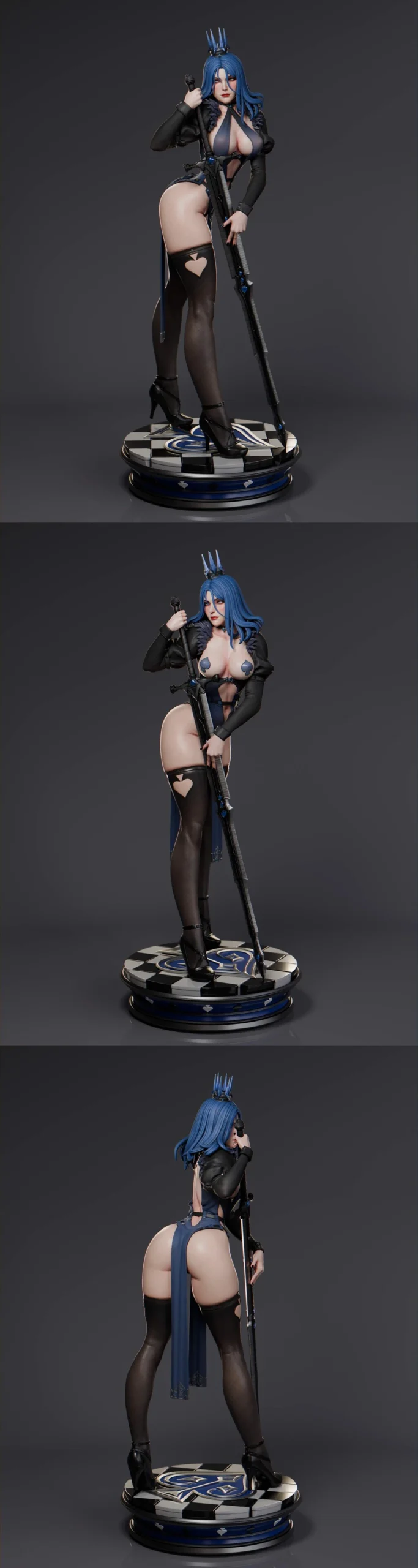 Queen of Spades Abe3D by Davi