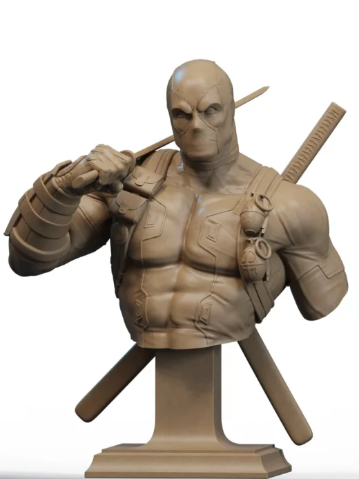 STL Deadpool Bust