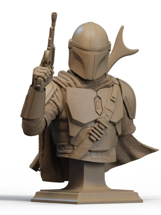 STL Mandalorian Bust