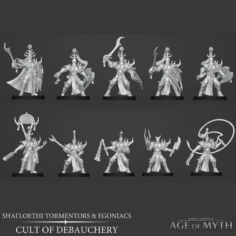 Shailoethi Tormentors & Egoniacs — Warhammer 40,000 3D model