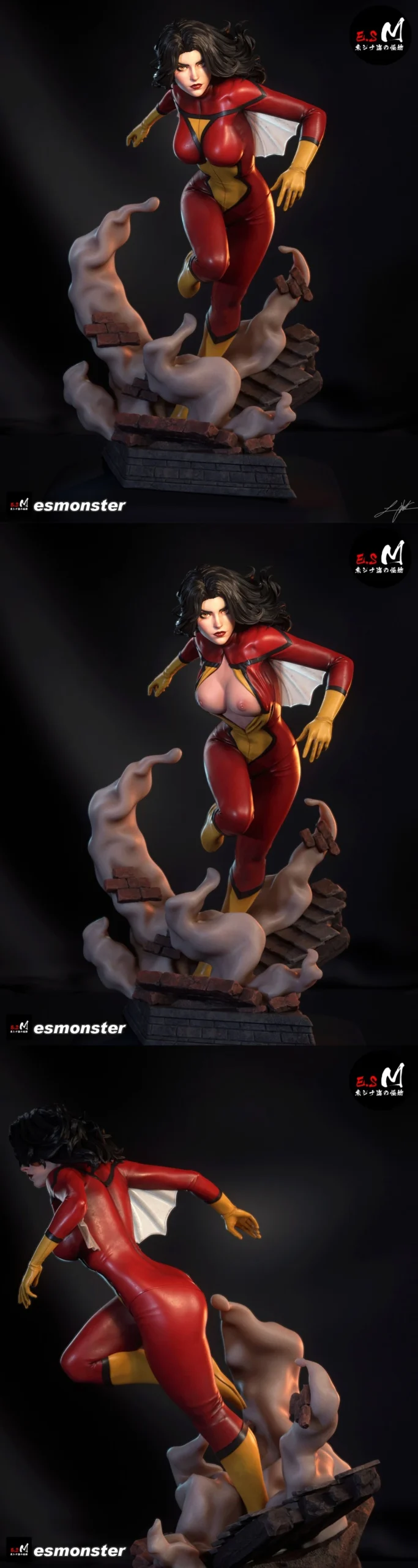 Spider Woman + NSFW – ES Monster – STL 3D Print Model | AssetsFree.com Spider Woman + NSFW ES Monster