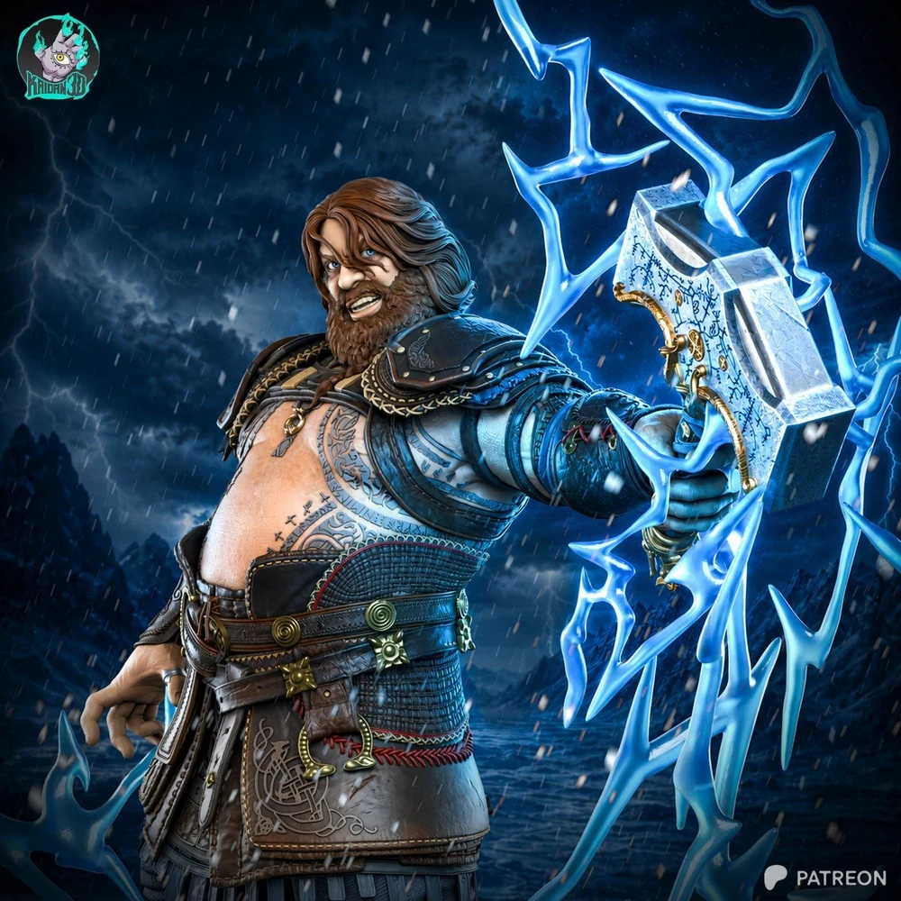 Thor GOW Ragnarok Kaidan3D