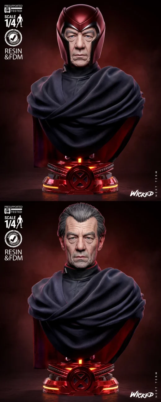 Wicked Magneto Portrait Bust (Non Supported)