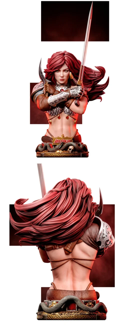 Wicked Red Sonja Bust Portrait