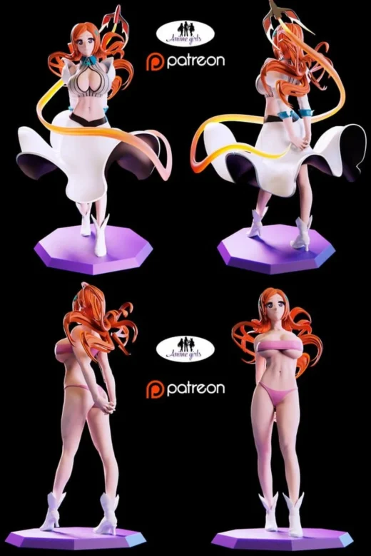 Anime girl Orihime sexy