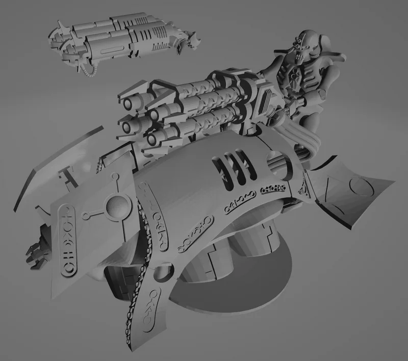 Necron Motorcycle — Warhammer 40,000 3D model