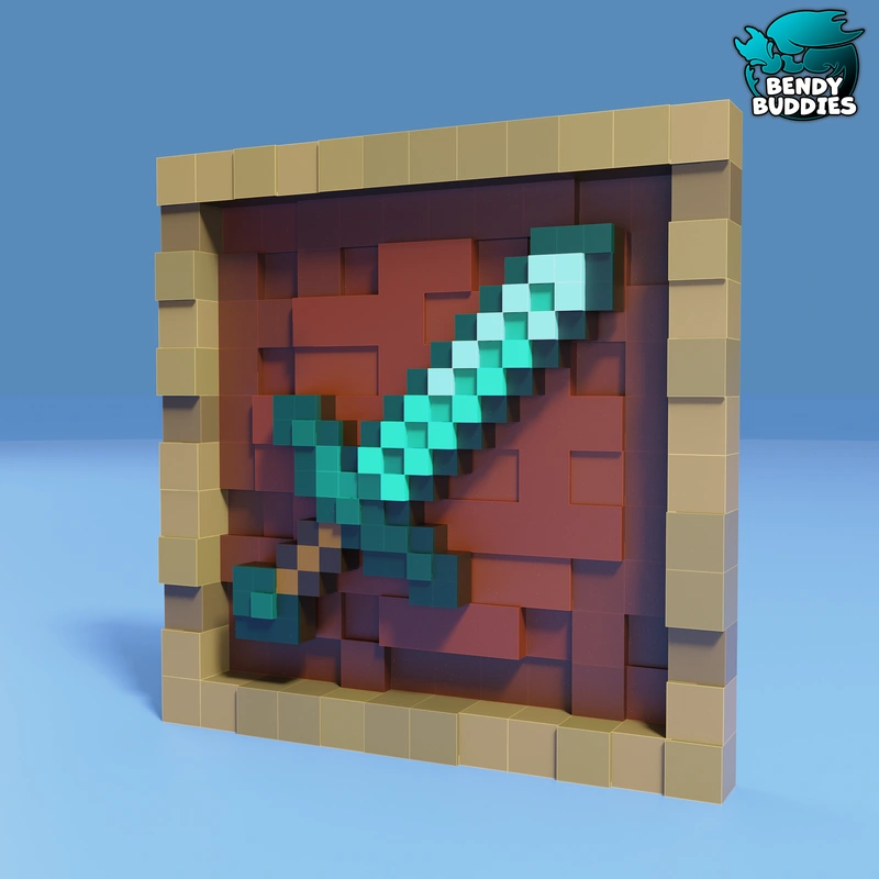 Diamond Sword Frame — Minecraft 3D model