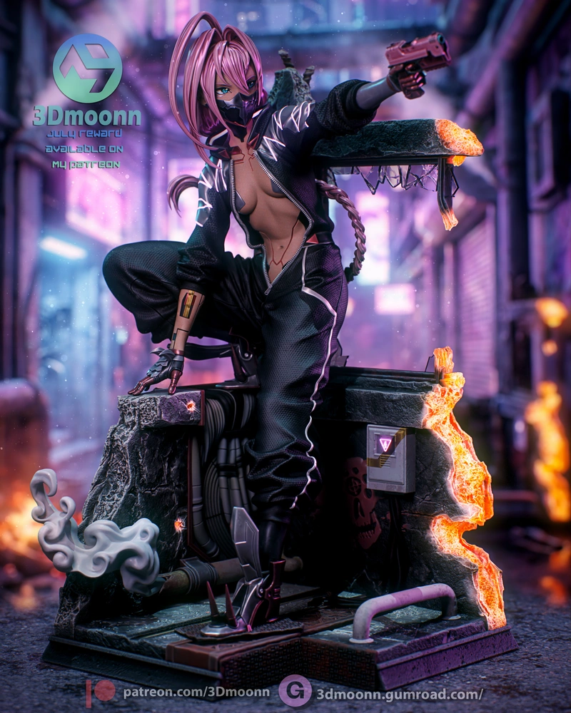 Talia Yang — Cyberpunk: Edgerunners 2 3D model