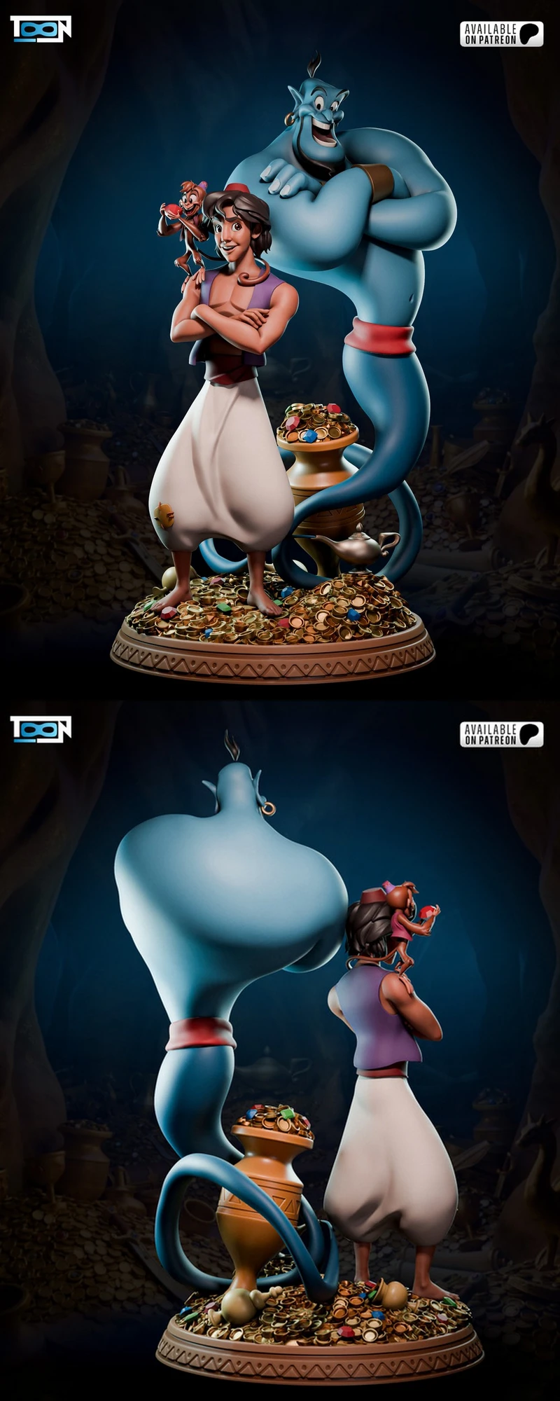 Aladdin and Genie — Aladdin 3D model