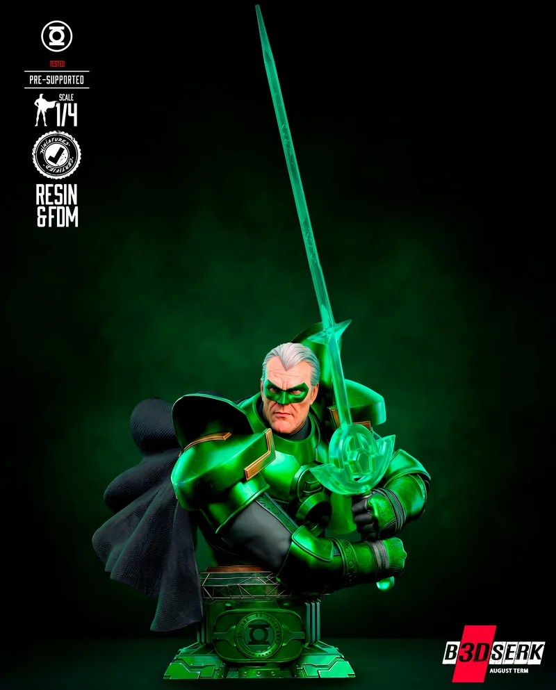 Alan Scott Bust — DC Comics 3D model