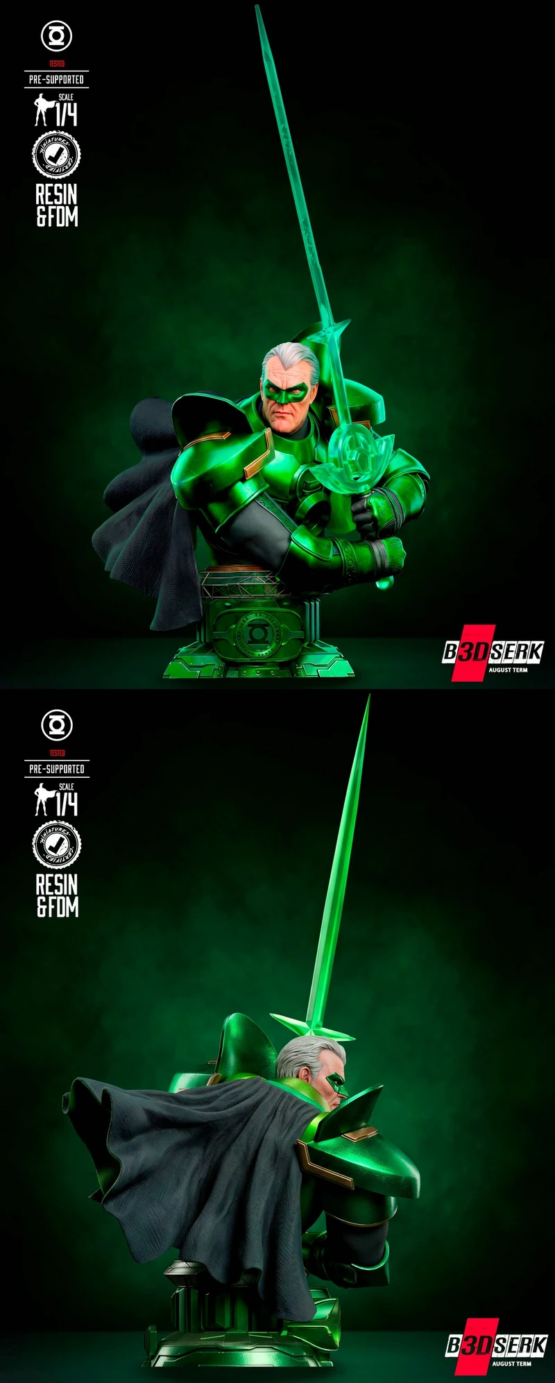 Alan Scott Bust — DC Comics 3D model