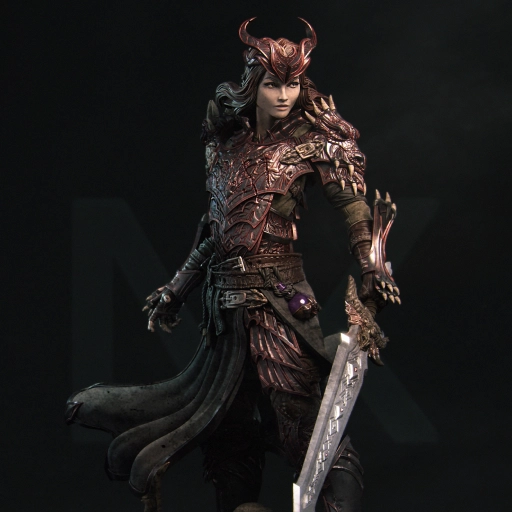 Aleehra Standing — Fantasy 3D model