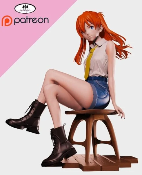 Asuka Langley — Neon Genesis Evangelion 3D model