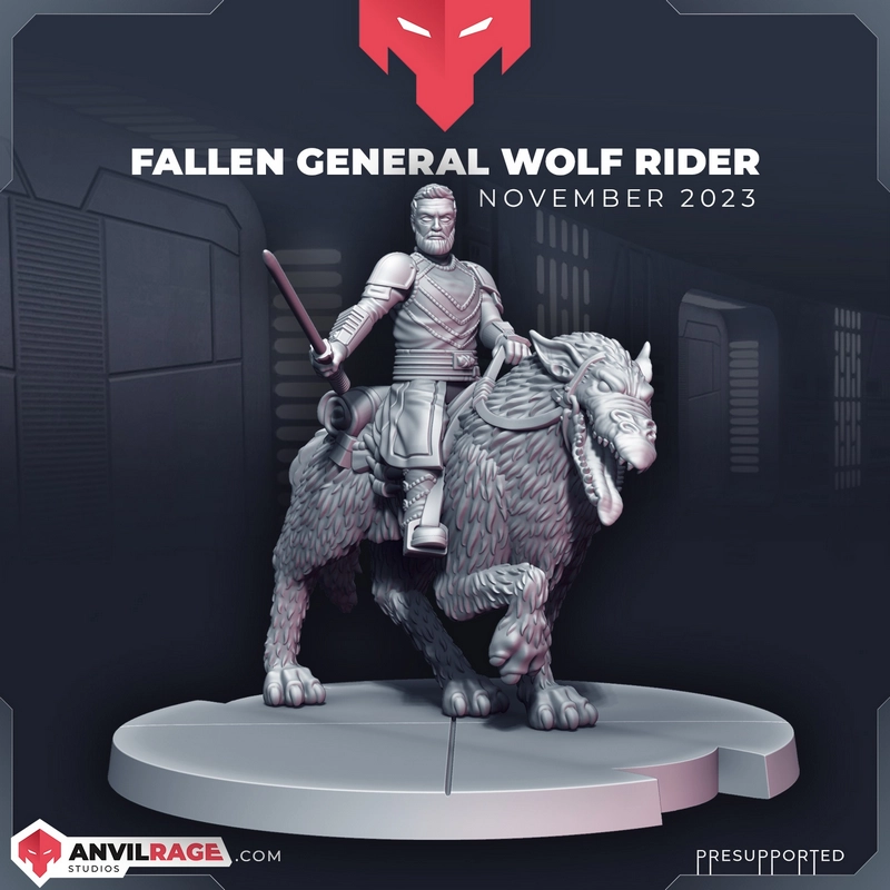 Baylan Skoll on Howler — Star Wars 3D model