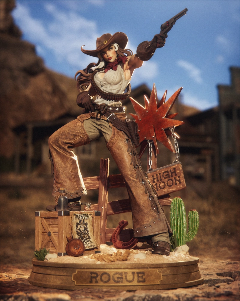 Cowgirl Rogue — Marvel 3D model