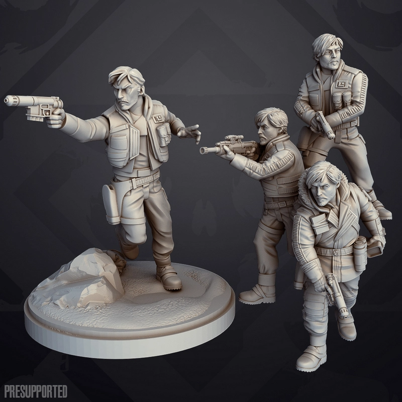 Cassian Andor — Star Wars 3D model
