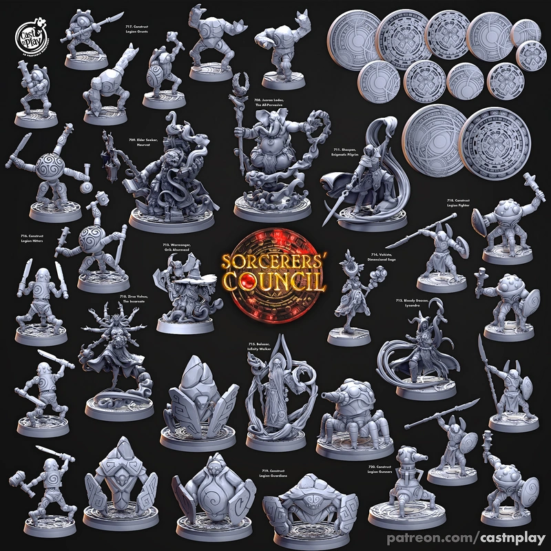 Sorcerers Council — Fantasy 3D model