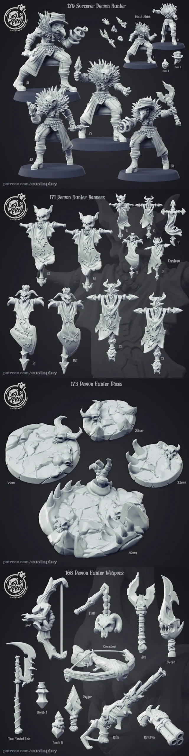 The Sorcerer Demon Hunter — Fantasy 3D model