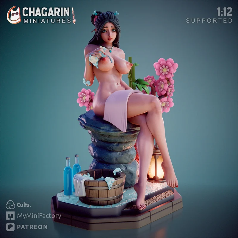 Ami Hot Spring — Original Character 3D model