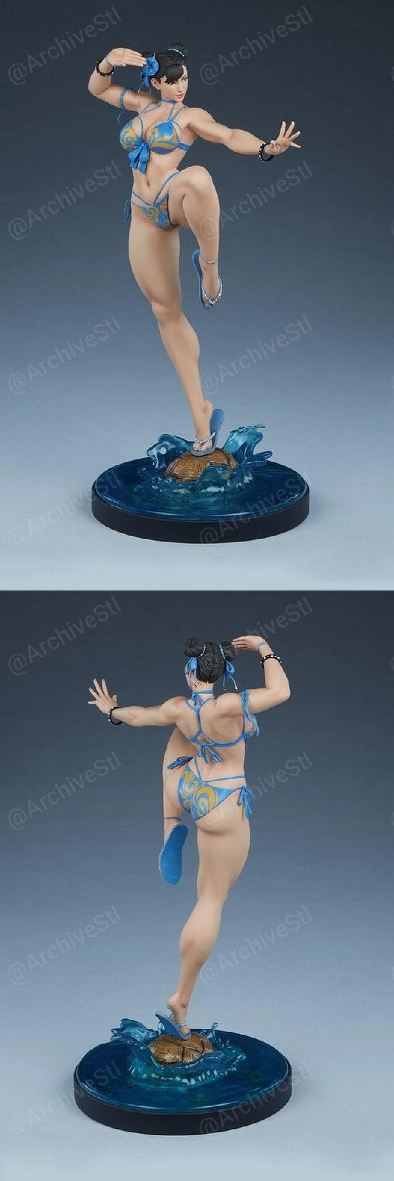 Chun-Li Beach Fighter — Street Fighter 3D model