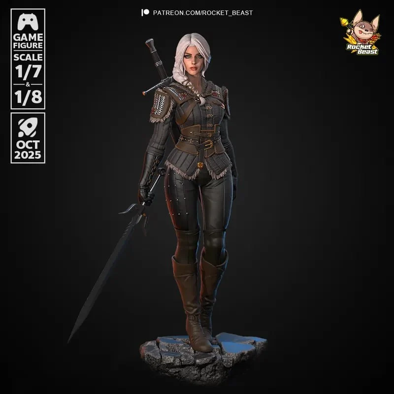 Ciri — The Witcher 3D model