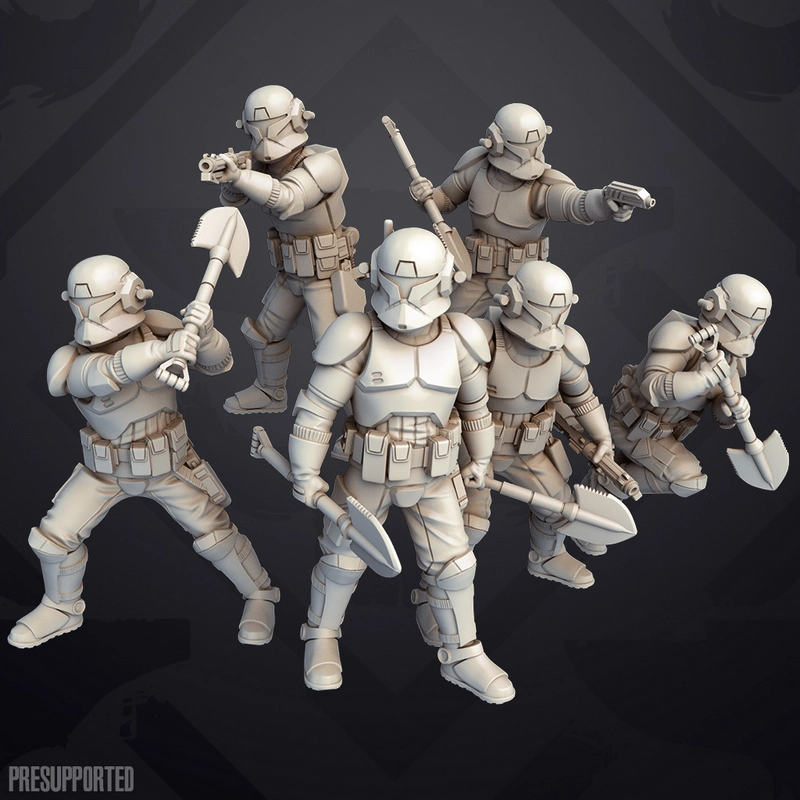 Clone Trench Troopers Honnid — Star Wars 3D model