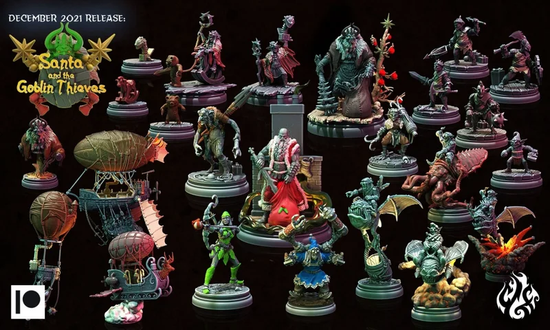 Santa and the Goblin Thieves — Original Fantasy 3D model