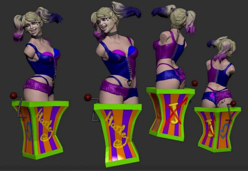 Harley Quinn Bust — DC Comics 3D model